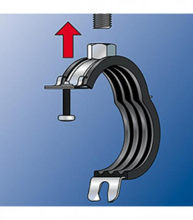 Collier d'attache pour tuyaux FRS Plus 68-73 Plage de serrage 68 - 73 mm