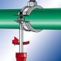 Collier d attache pour tuyaux en plastiq FKS Plus 59-63 Plage de serrage 56 - 63 mm