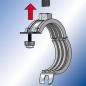 Collier d attache pour tuyaux en plastiq FKS Plus 40-45 Plage de serrage 40 - 44 mm