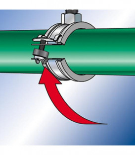 Collier d attache pour tuyaux en plastique FKS Plus 25-30 Plage de serrage 25 - 30 mm