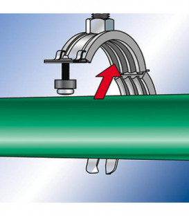 Collier d attache pour tuyaux en plastique FKS Plus 32-37 Plage de serrage 32 - 37 mm