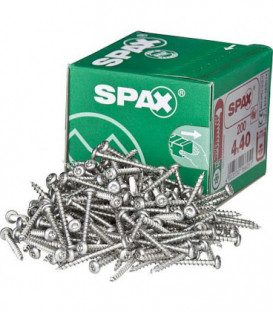 Vis tete ronde SPAX® WIROX® filetage plein T - STAR Plus Diam 4,0 x 35 mm, 200 pcs