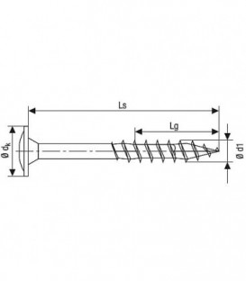 Vis tete plate SPAX® WIROX® filetage plein T - STAR Plus diam. 8,0 x 80 mm, UE 50 pcs