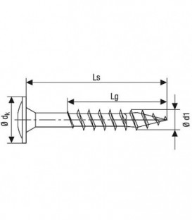 Vis tete plate SPAX® WIROX® filetage plein T - STAR Plus diam. 6,0 x 60 mm, UE 200 pcs