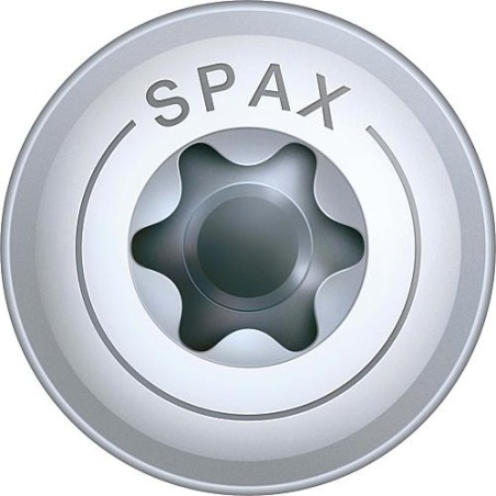 Vis tete plate SPAX® WIROX® filetage partiel T - STAR Plus diam. 6,0 x 120 mm, UE 100 pcs