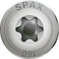Vis tete plate SPAX® inox A2 filetage partiel T - STAR Plus Diam 8,0 x 80 mm, 50 pcs