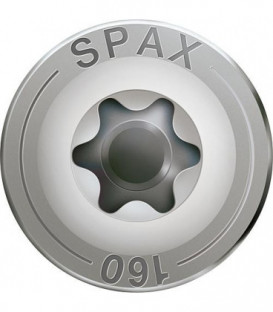 Vis tete plate SPAX® inox A2 filetage partiel T - STAR Plus Diam 6,0 x 120 mm, 100 pcs