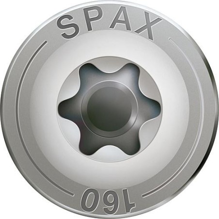 Vis tete plate SPAX® inox A2 filetage partiel T - STAR Plus Diam 6,0 x 120 mm, 100 pcs
