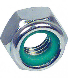 Ecrou hexagonal de securite avec Bague en plastique DIN 985 M 8 Paquet avec 100 pcs.