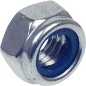 Ecrou hexagonal de securite avec Bague en plastique A2 DIN 985 M 3, Emballage 100