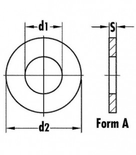 Rondelles inox A4 DIN 9021/ISO 7093-1, M16 emballage 100 pieces