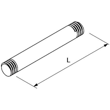 Boulon filete M 8 / Longueur 45 mm