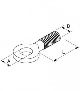 Boulon a oeillet M 8 x 25