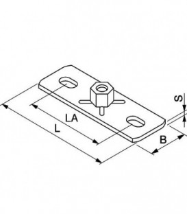 Plaque de montage GPS 3/4"