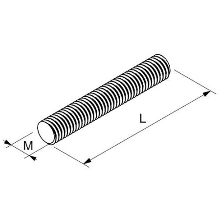 Tige filetee 8/100 Emballage 100