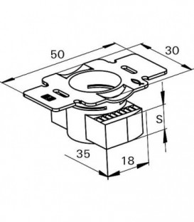 Écrou pour rail FCN Clix P 10 M10 x 8 1 pièce