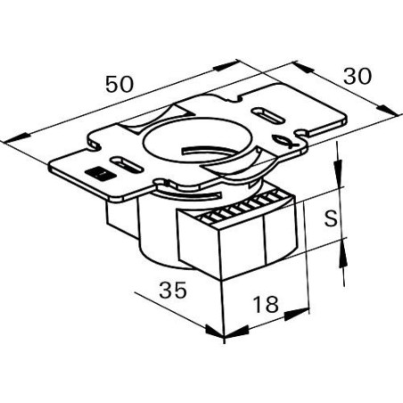 Écrou pour rail FCN Clix P 6 M6 x 6 1 pièce