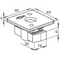 Écrou pour rail FCN Clix M 10 M10 x 8 1 pièce