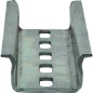 Chapeau de rail profile zingue troue, 2000x35x7,5 mm