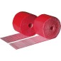 Bande PE rouge 2 mm x 3,6 m 70 mm de large