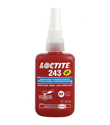 Freinage des filetage - resistance moyenne Loctite 243 50 ml