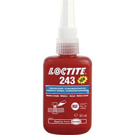 Freinage des filetage - resistance moyenne Loctite 243 50 ml