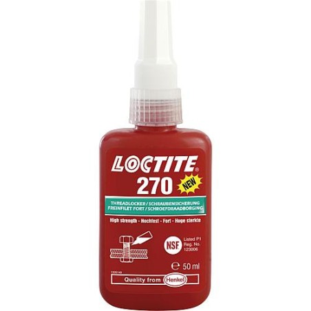 Frein à vis à grande résitance Loctite 270 50 ml