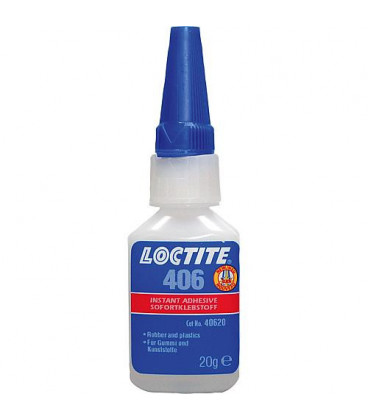 Loctite 406 adhesif instantane pour plastique et caoutchouc, 20 g