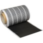 Bande souple-aluplisse pour mur et cheminee, 0,3x5m couleur noire