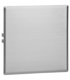 Plaque de recouvrement inox brossé mat, 280x280mm