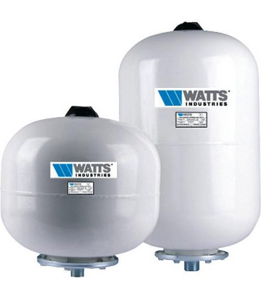 Watts: Vase d expansion sanitaire 12litresL-raccord M3/4" Diam.270mm Hauteur 264mm-pregonflage 3 bar