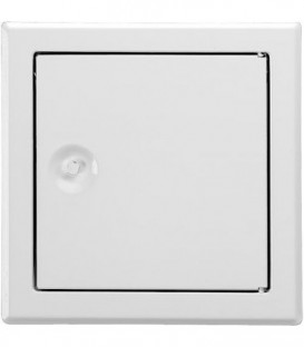 Porte de revision SOFTLINE blanche, avec fermeture à 4 pans, dimension 250 x 250mm