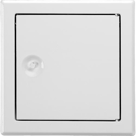 Porte de revision SOFTLINE blanche, avec fermeture à 4 pans, dimension 250 x 250mm