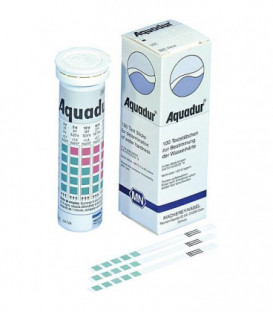 languette test Aquadur pour tester la dureté de l'eau 3.5.10.15.20.25°d 100 languettes 6 x95mm