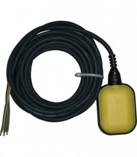 Interrupteur a flotteur 5 m Opti1 pour montage ulterieur - jaune fonction "vidange"