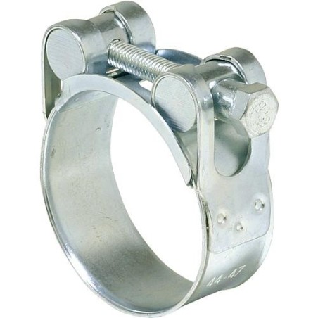 Collier av boulons articules Inox V4a - W5 largeur bande 20mm/diam. 32-35 mm