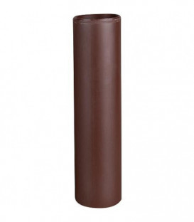 Tube DN100, longueur 1m materiel PE, couleur marron
