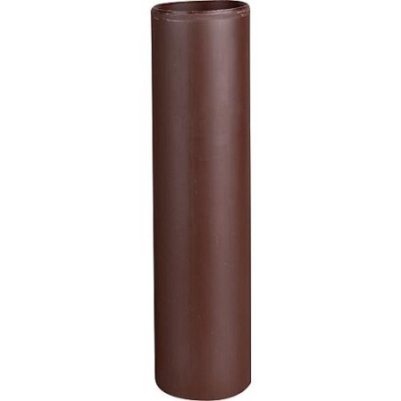 Tube DN100, longueur 1m materiel PE, couleur marron