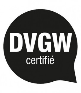 Vanne a bille ASTER ACS fem/fem 1", certifie DVGW avec volant vert alu