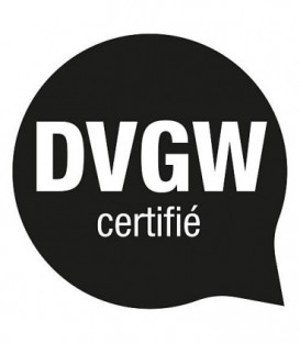 Vanne a bille ASTER ACS fem/fem 3/4" certifie DVGW avec volant vert alu