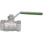 Robinet a bille d eau potable R 250D filet fem/filet fem 1 1/4" PN16 Laiton chrome / levier