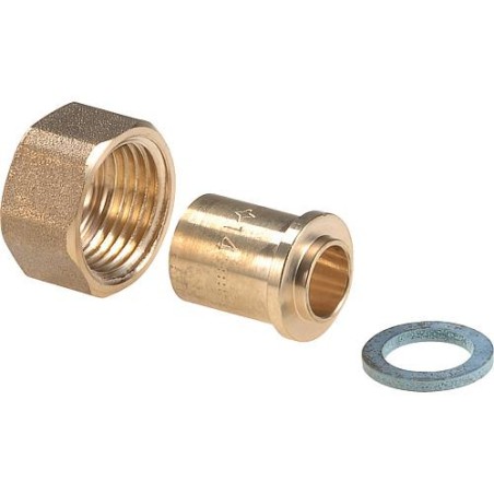 Clesse: raccord joint plat à souder avec cuivre, cal. 12 1/2" s: 14x1 pour gaz naturel/propane réseau