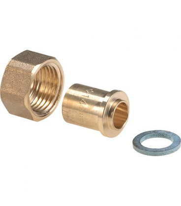 Clesse:raccord gaznaturel/propane reseau raccord droit a braser sur tube cuivre Cal.12 entree:1/2''sortie:16x1