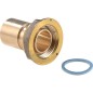 Clesse:raccord gaznaturel/propane reseau raccord 2 pieces a joint plat compteur Cal.20 entree:6/20 sortie:28x1 a braser