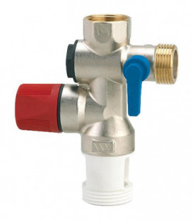 Groupe de sécurité SFR WATTS 3/4" droit - inox