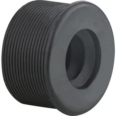 Nipple caoutchouc noir pour tube de siphon 57 x 32mm DN32