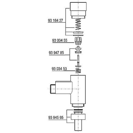 Ressort de piston Benkiser pour modèle 155/159/601/611-630/ 655/666-670/677-688/061/665/694