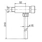 Ecoulement Benkiser complet pour 6552180 avec tube 180mm joint + 6-pans