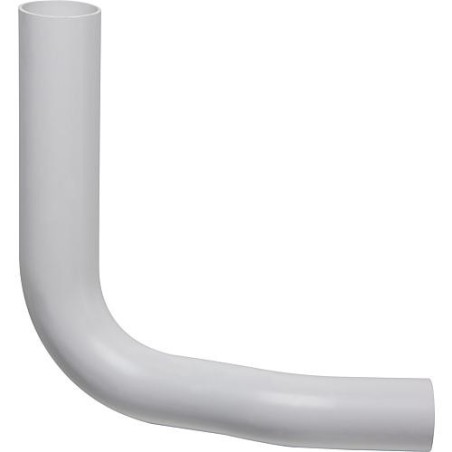 Coude de tuyau de rincage blanc diam. 50x44 mm, 80 mm décalés vers la droite