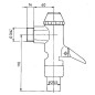 Bouchon à vis Benkser plastique pour réservoir WC modèle 828/832/333